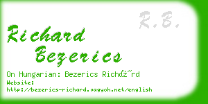 richard bezerics business card